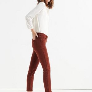 Ava Mid-rise skinny corduroy pants